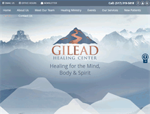 Tablet Screenshot of gileadhealingcenter.com